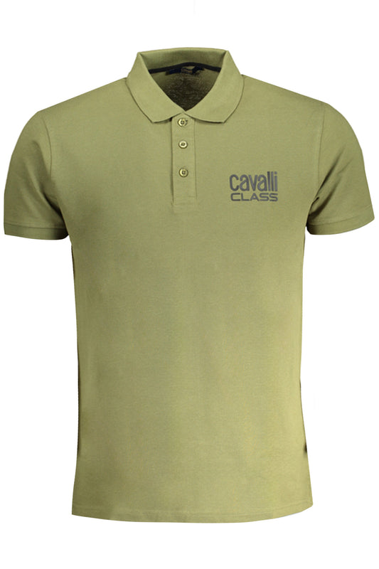 POLO HOMME CAVALLI CLASS VERT MANCHES COURTES - CAVALLI CLASS
