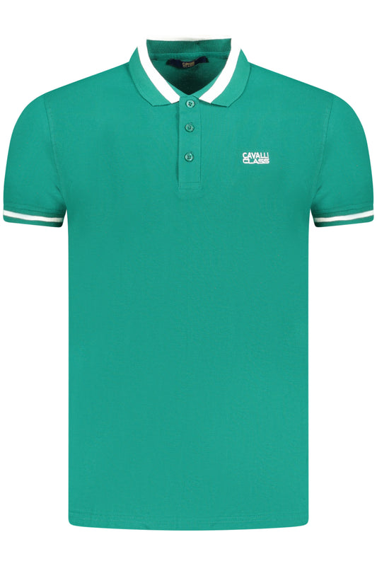 CAVALLI CLASS POLO MANCHES COURTES HOMME VERT - CAVALLI CLASS