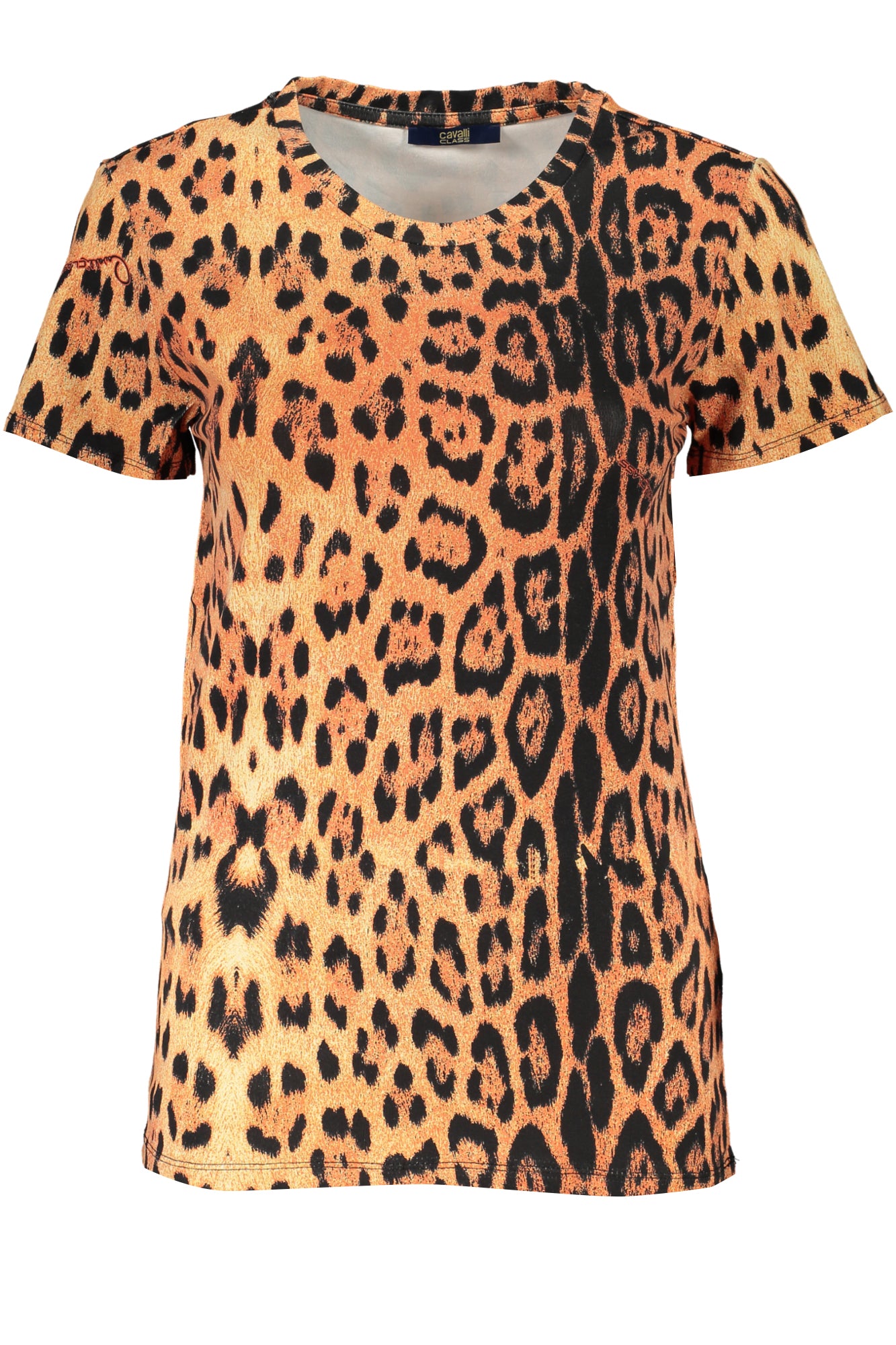 T-SHIRT À MANCHES COURTES FEMME CAVALLI CLASS ORANGE - CAVALLI CLASS
