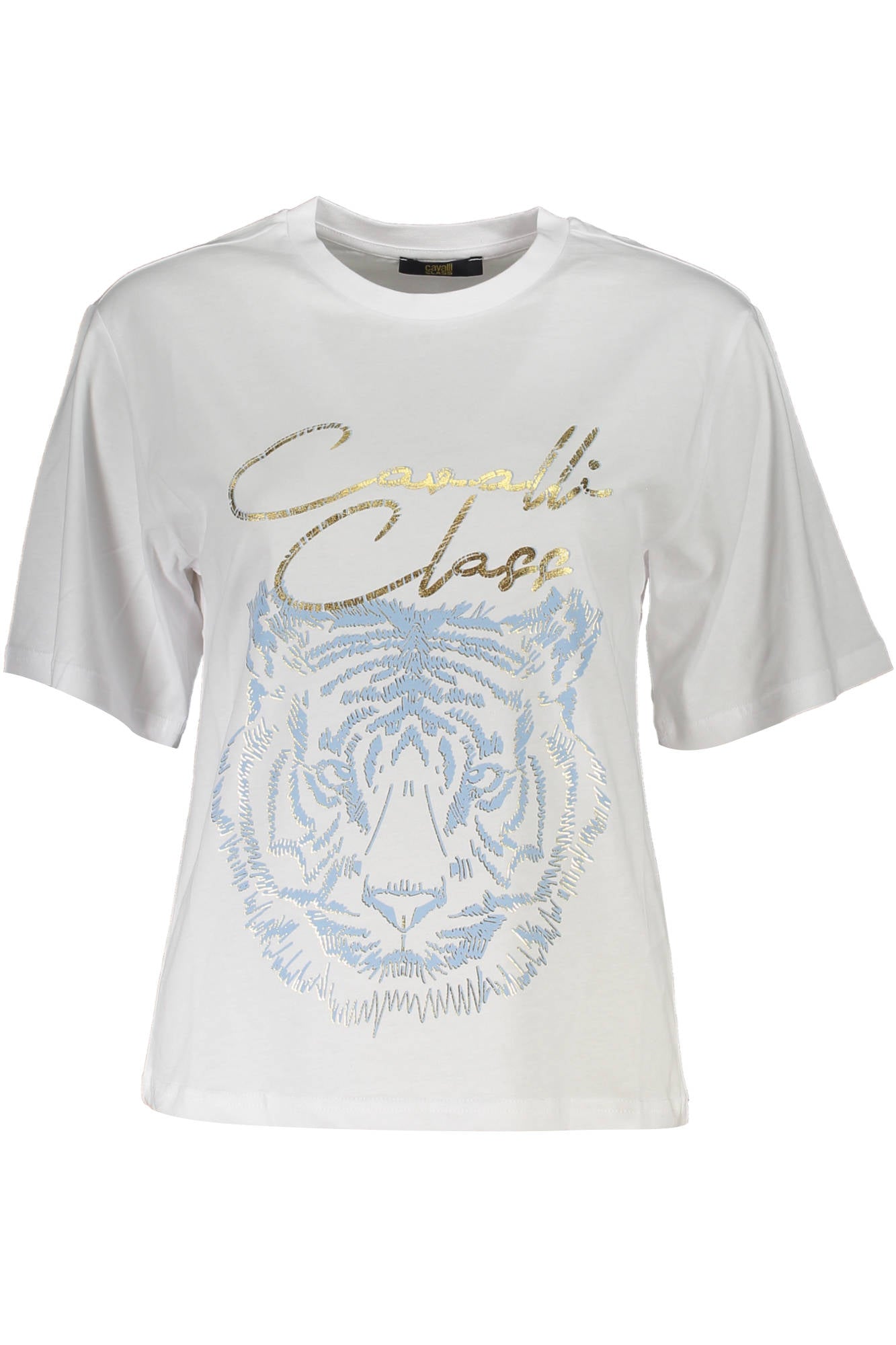 T-SHIRT À MANCHES COURTES CAVALLI CLASS FEMME BLANC - CAVALLI CLASS