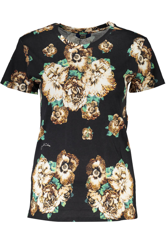 T-SHIRT À MANCHES COURTES FEMME CAVALLI CLASS NOIR - CAVALLI CLASS