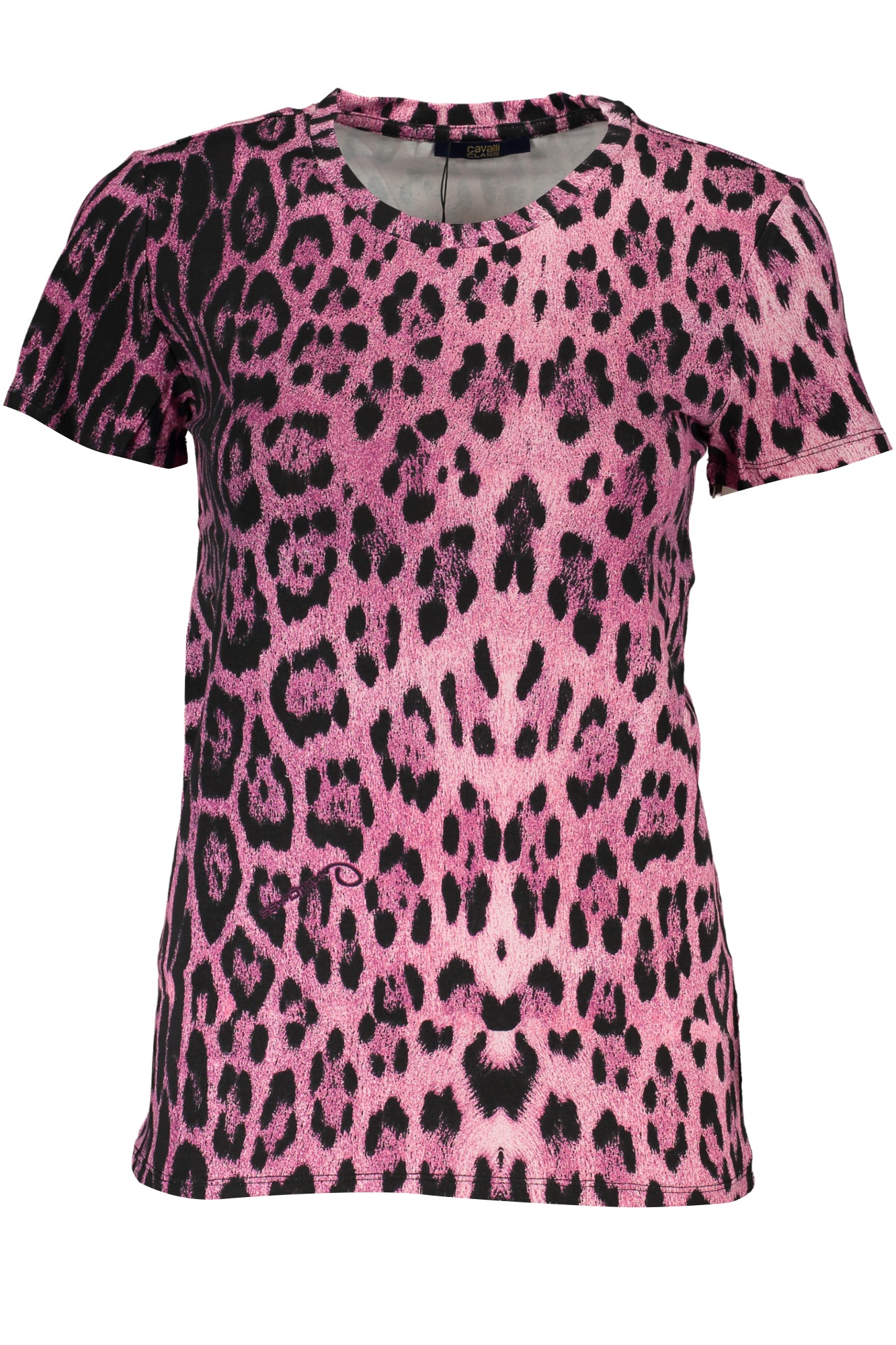 T-SHIRT À MANCHES COURTES FEMME CAVALLI CLASS ROSE - CAVALLI CLASS