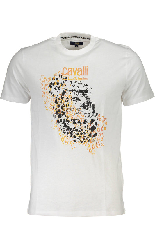T-SHIRT MANCHES COURTES HOMME CAVALLI CLASS BLANC - CAVALLI CLASS