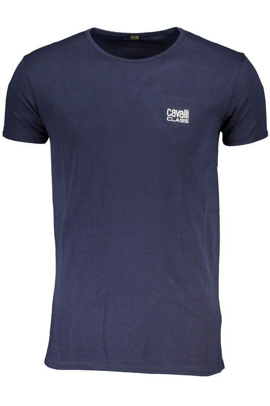 T-SHIRT MANCHES COURTES HOMME CAVALLI CLASS BLEU - CAVALLI CLASS