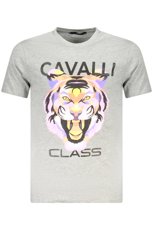 T-SHIRT À MANCHES COURTES CAVALLI CLASS HOMME GRIS - CAVALLI CLASS