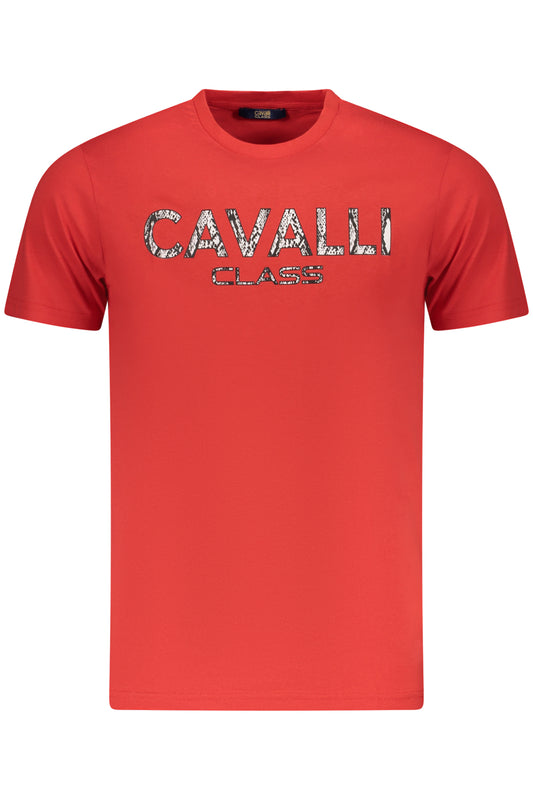 T-SHIRT À MANCHES COURTES CAVALLI CLASS HOMME ROUGE - CAVALLI CLASS
