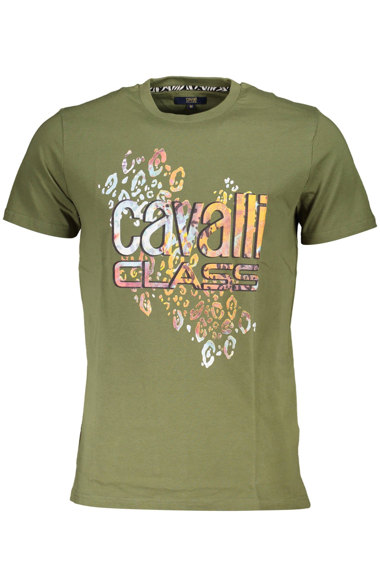 CAVALLI CLASS T-SHIRT MANCHES COURTES HOMME VERT - CAVALLI CLASS