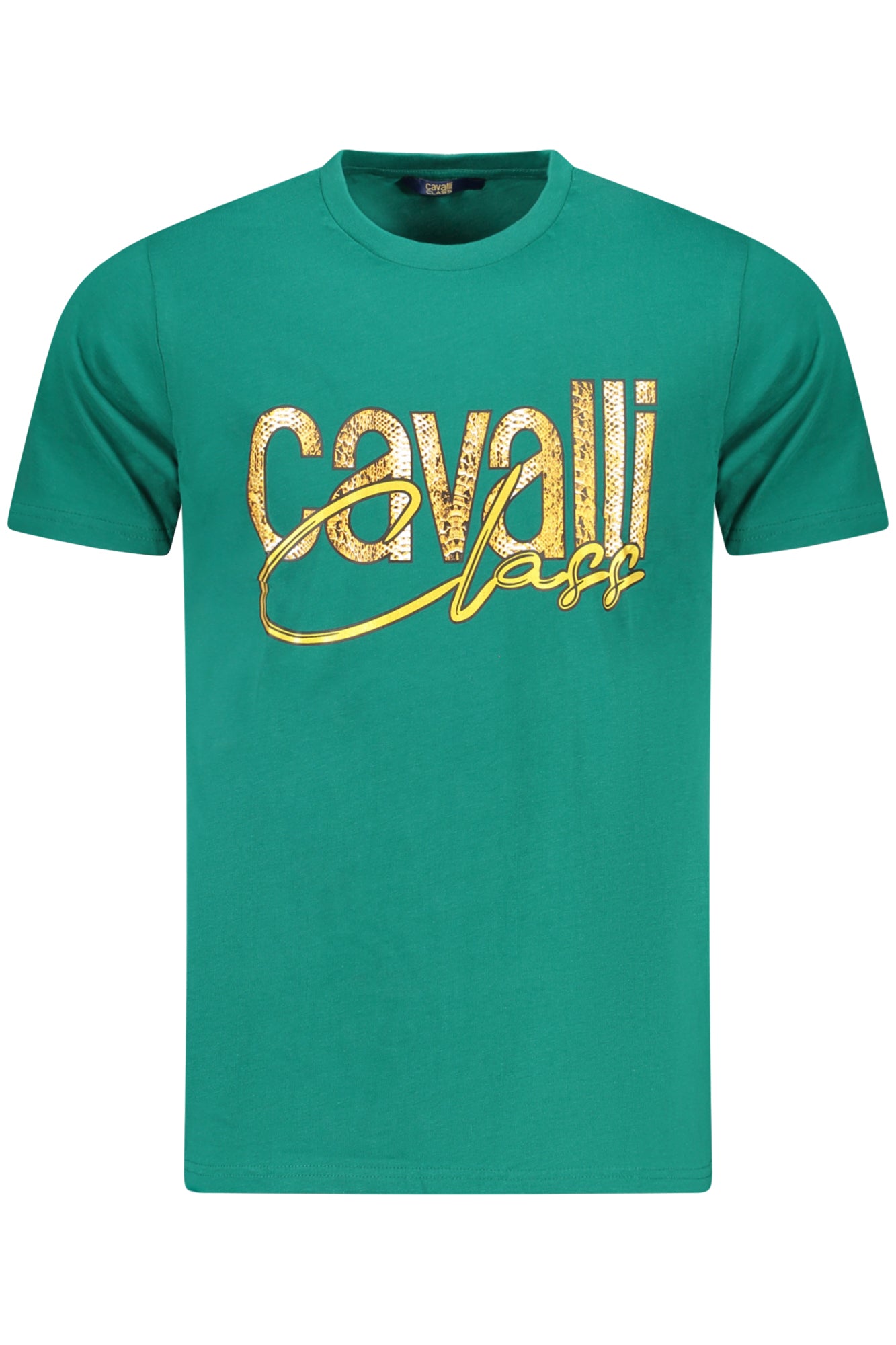 T-SHIRT À MANCHES COURTES CAVALLI CLASS HOMME VERT - CAVALLI CLASS