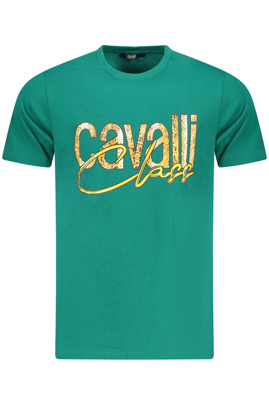 T-SHIRT À MANCHES COURTES CAVALLI CLASS HOMME VERT - CAVALLI CLASS