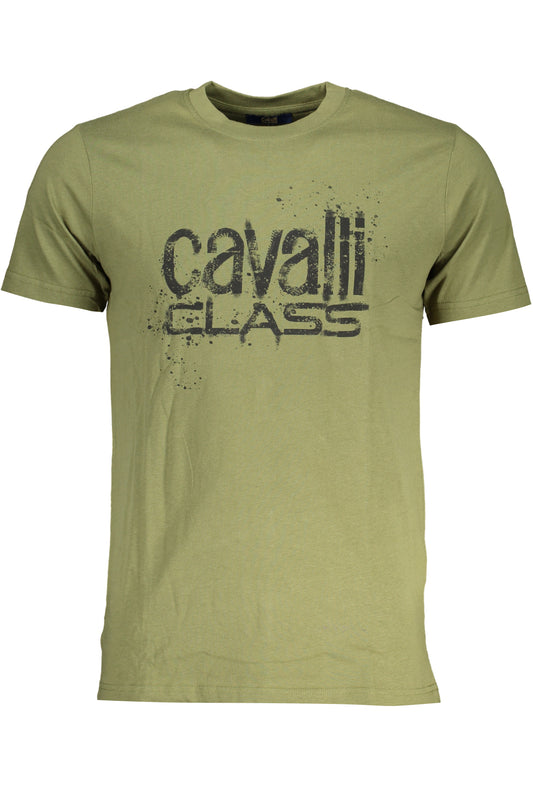 T-SHIRT MANCHES COURTES HOMME CAVALLI CLASS VERT - CAVALLI CLASS