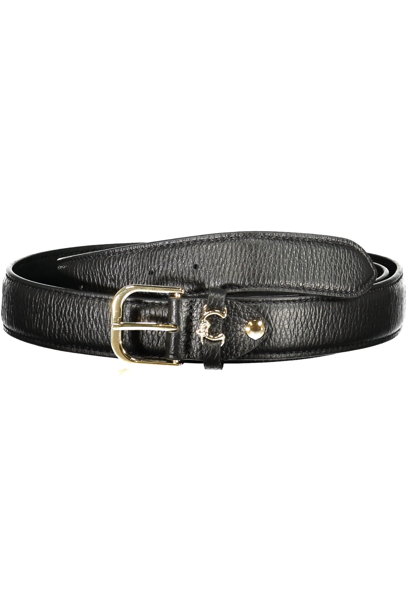 CEINTURE EN CUIR NOIR POUR FEMME COCCINELLE - COCCINELLE