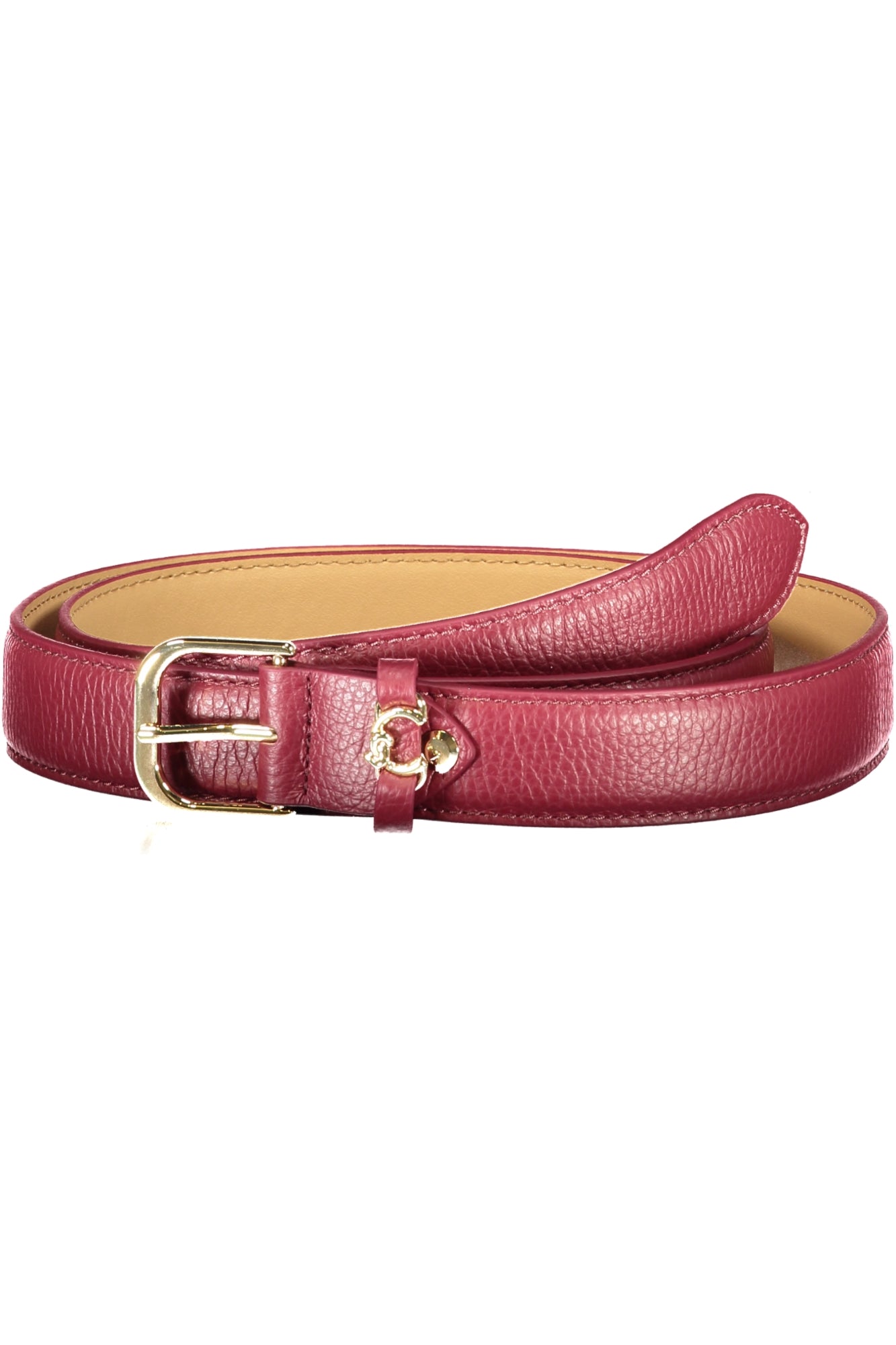 CEINTURE EN CUIR VIOLET POUR FEMME COCCINELLE - COCCINELLE