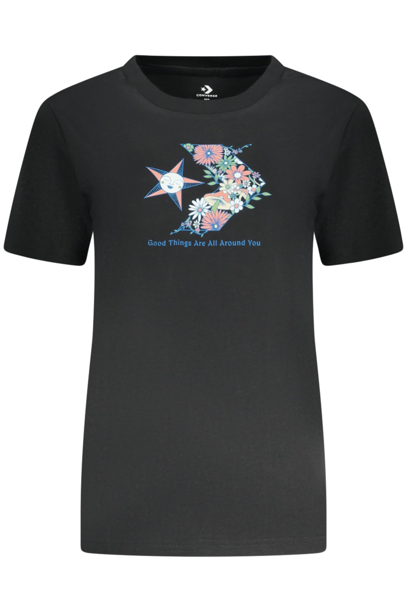 T-SHIRT À MANCHES COURTES CONVERSE FEMME NOIR - CONVERSE