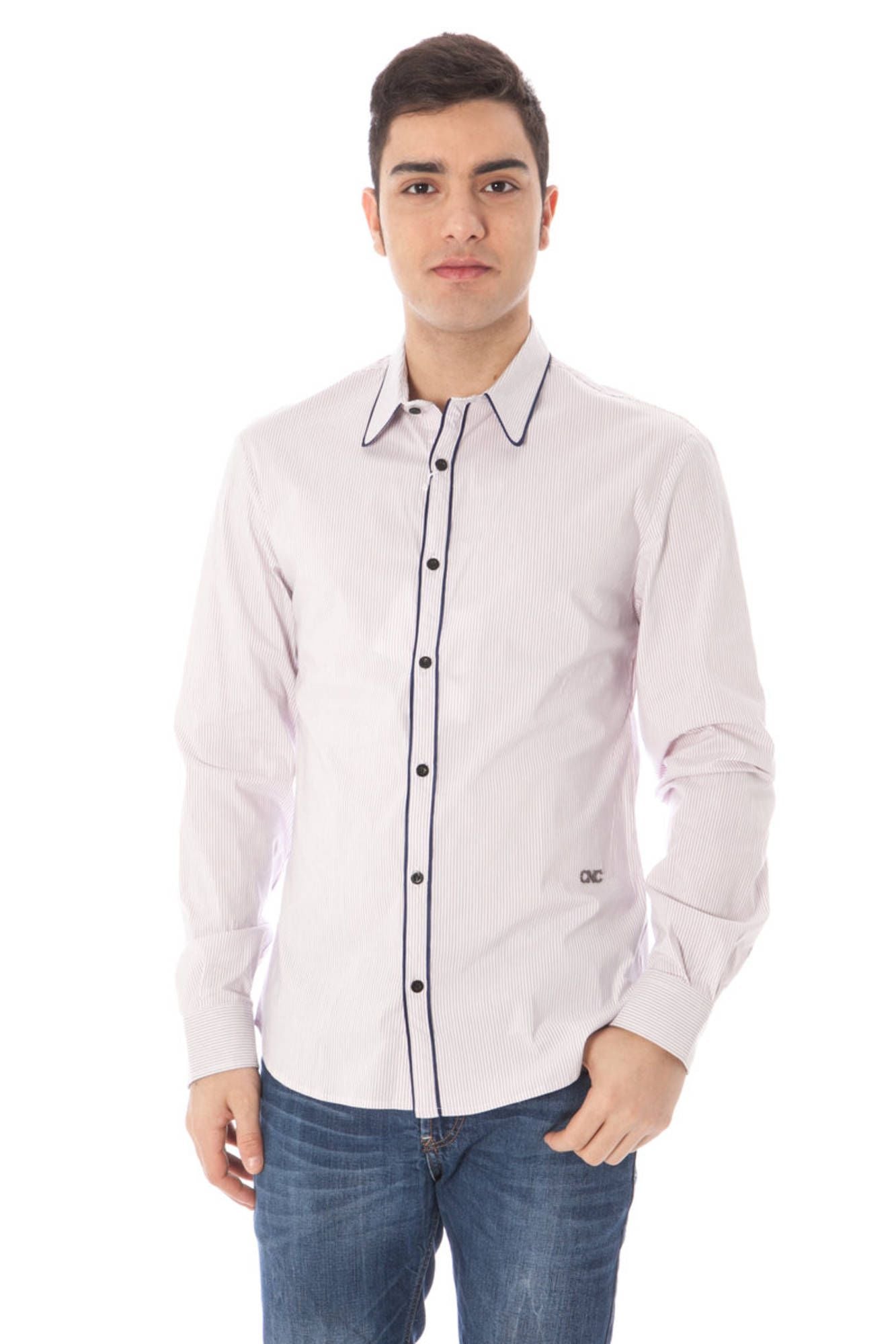 COSTUME NATIONAL HOMME CHEMISE ROSE À MANCHES LONGUES - COSTUME NATIONAL