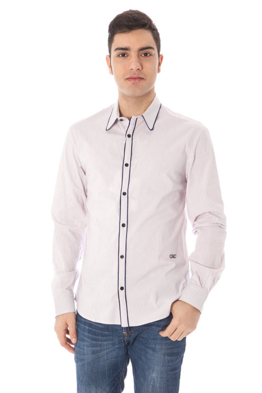 COSTUME NATIONAL HOMME CHEMISE ROSE À MANCHES LONGUES - COSTUME NATIONAL