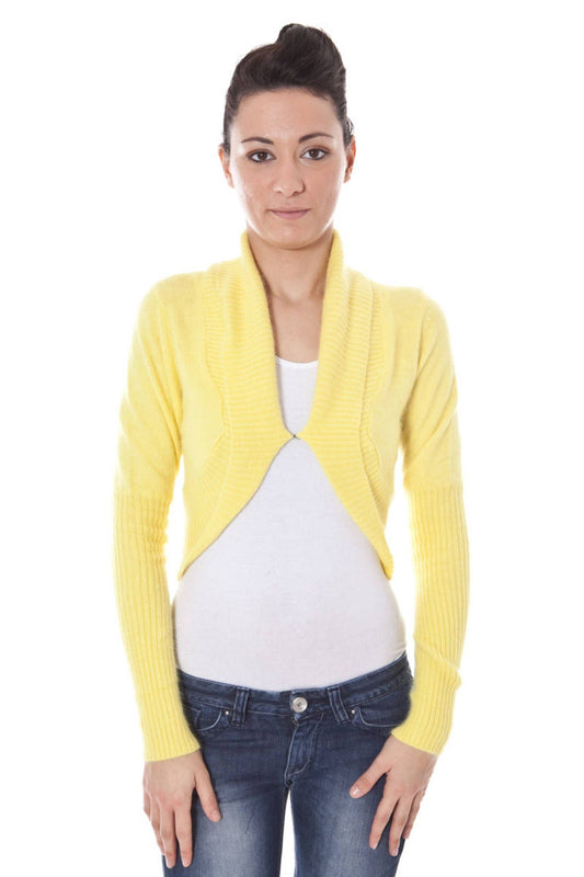 DATCH SHRUG MANCHES LONGUES FEMME JAUNE - DATCH