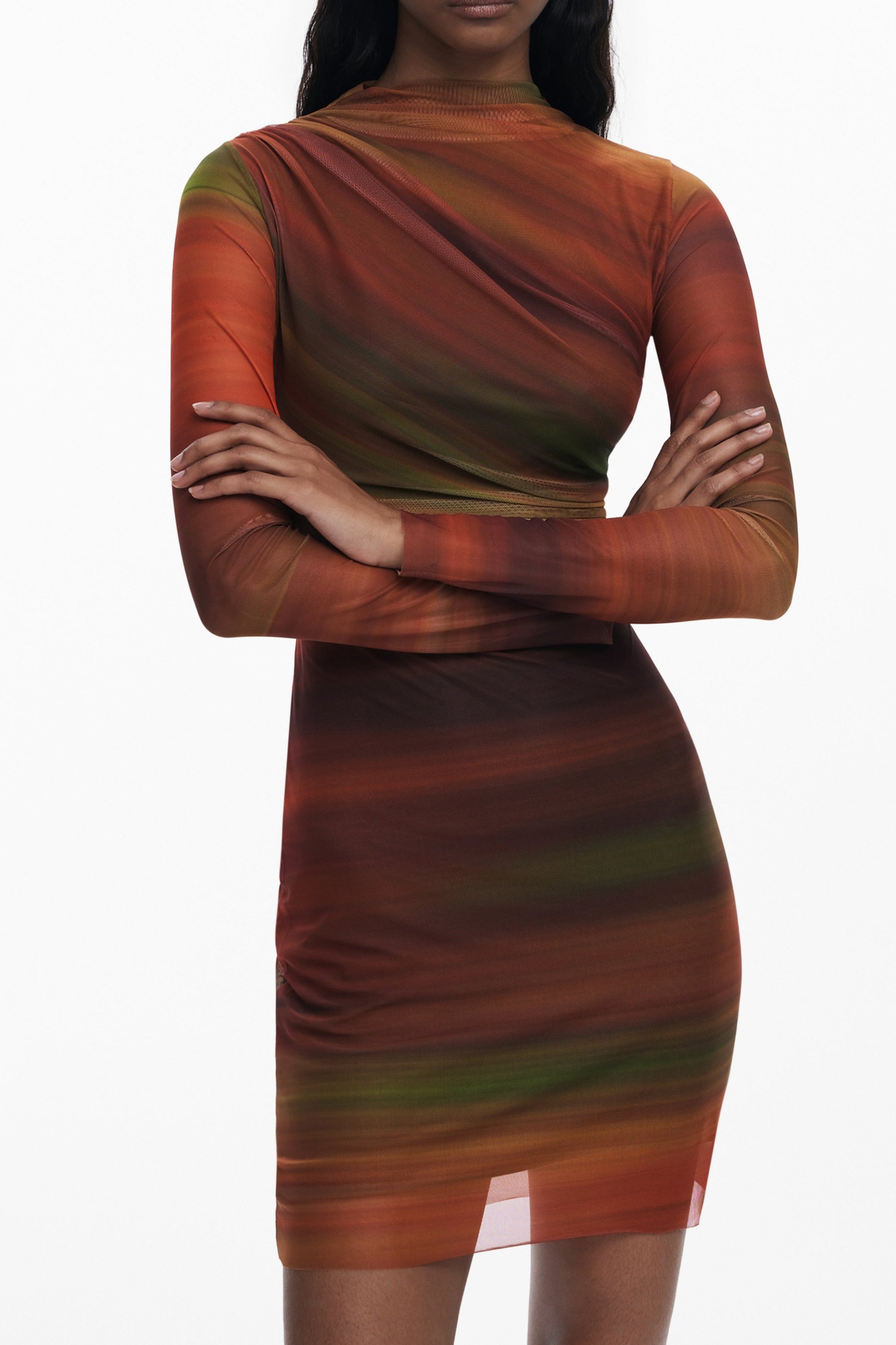 ROBE COURTE FEMME DESIGUAL ORANGE - DESIGUAL