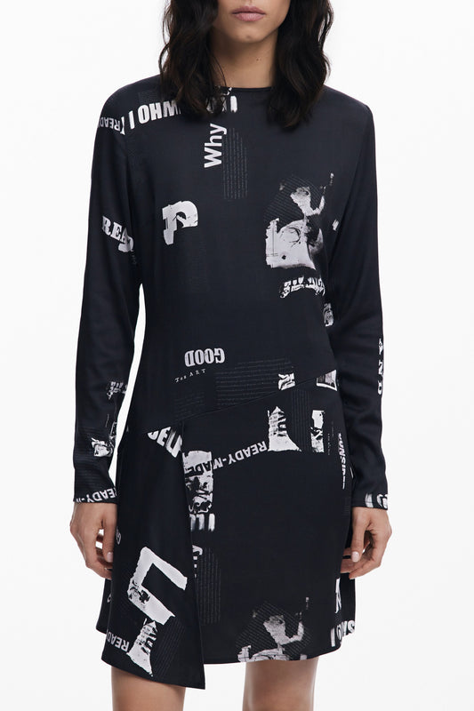 ROBE COURTE NOIRE POUR FEMME DESIGUAL - DESIGUAL