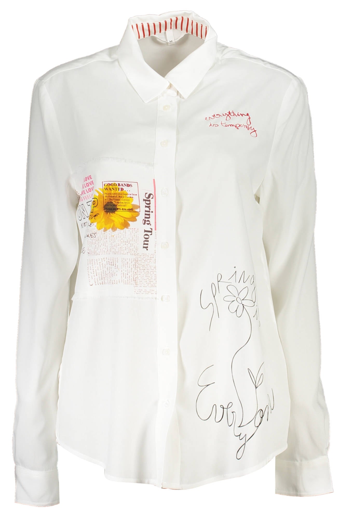 CHEMISE À MANCHES LONGUES DESIGUAL FEMME BLANCHE - DESIGUAL