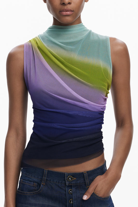 DÉBARDEUR VERT POUR FEMME DESIGUAL - DESIGUAL