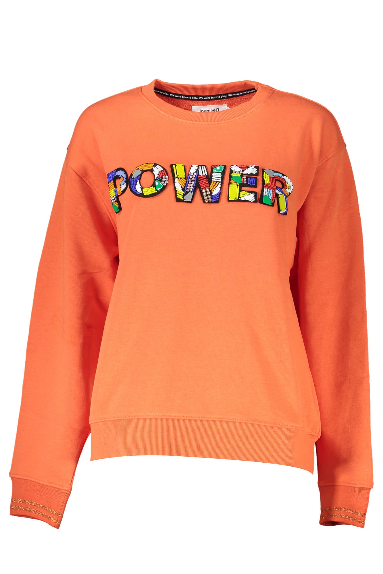 SWEAT-SHIRT FEMME SANS ZIP DESIGUAL ORANGE - DESIGUAL