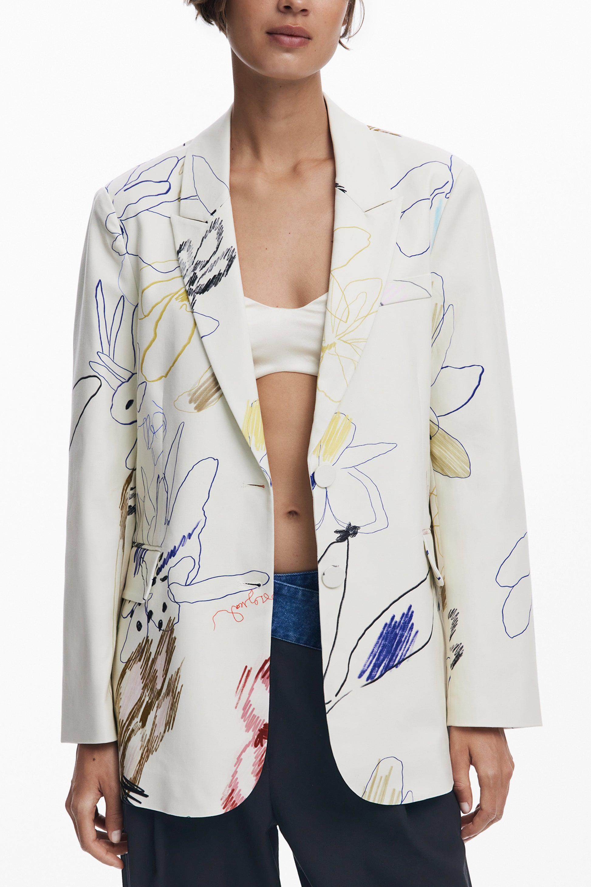 VESTE BLANCHE CLASSIQUE POUR FEMME DESIGUAL - DESIGUAL