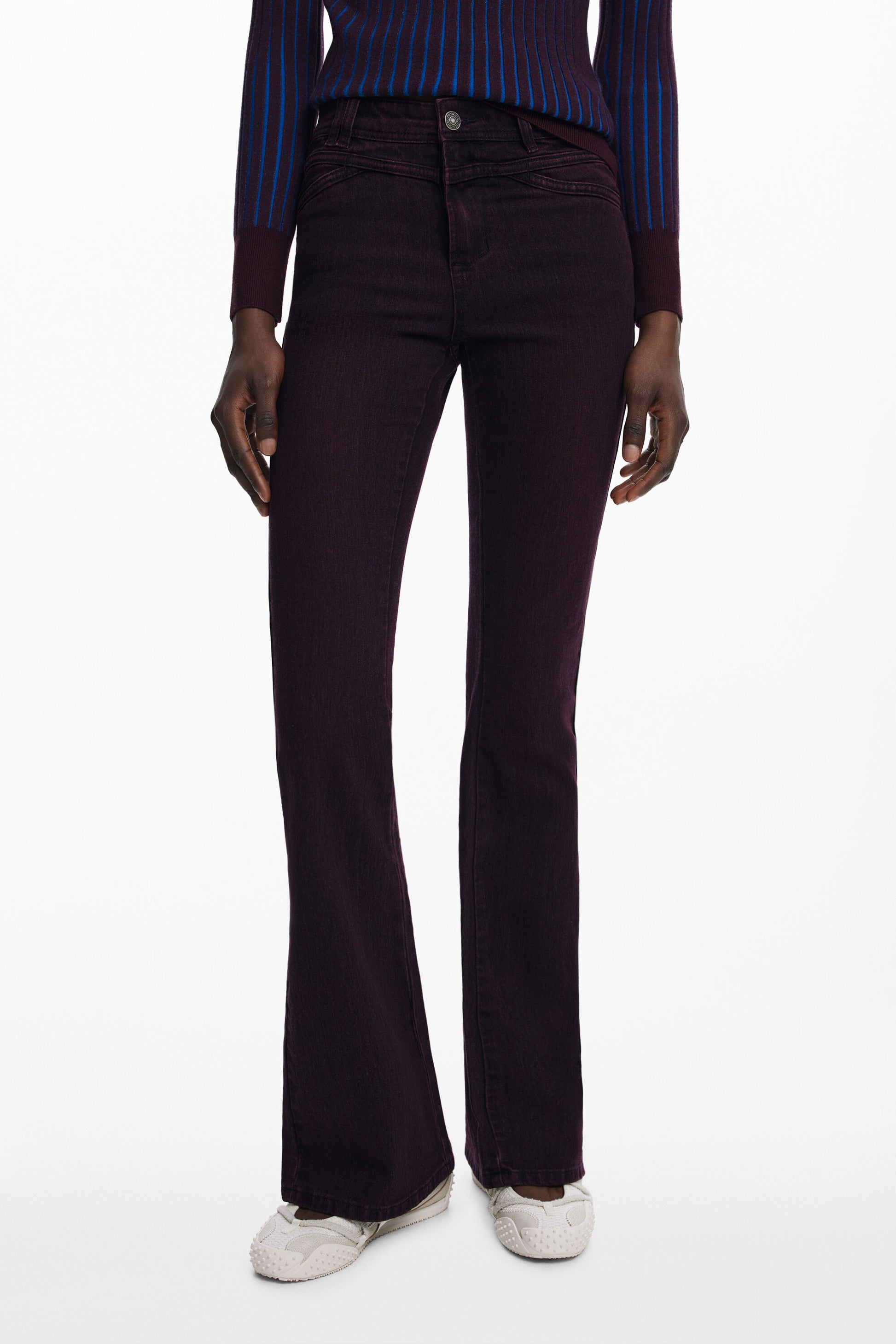 JEANS EN DENIM POUR FEMME DESIGUAL VIOLET - DESIGUAL