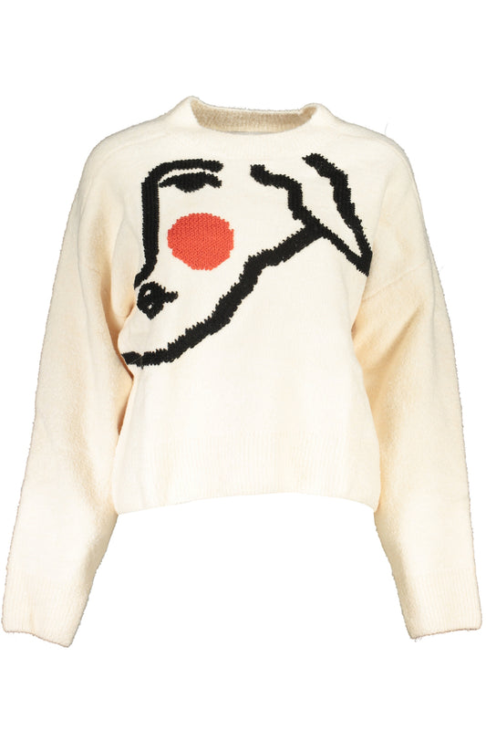 PULL DESIGUAL BLANC FEMME - DESIGUAL