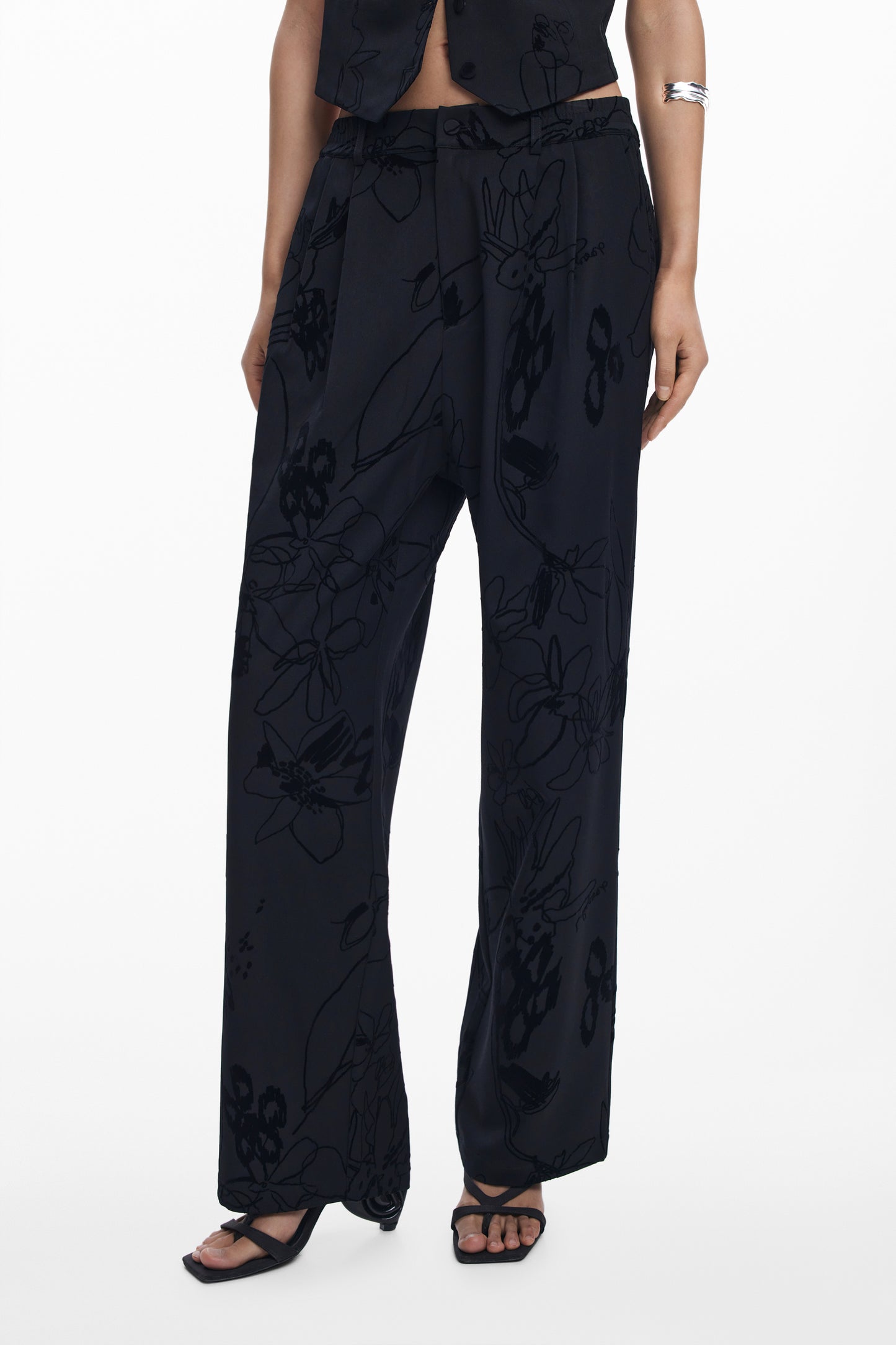 PANTALON NOIR POUR FEMME DESIGUAL - DESIGUAL