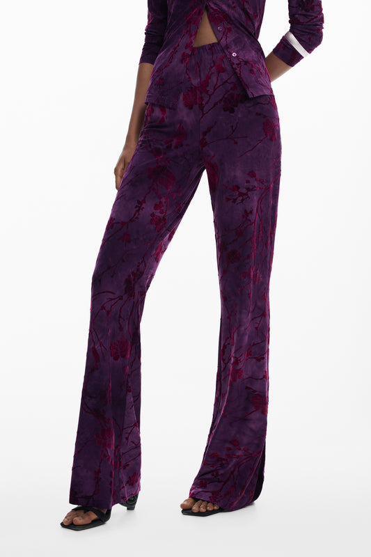 PANTALON VIOLET POUR FEMME DESIGUAL - DESIGUAL
