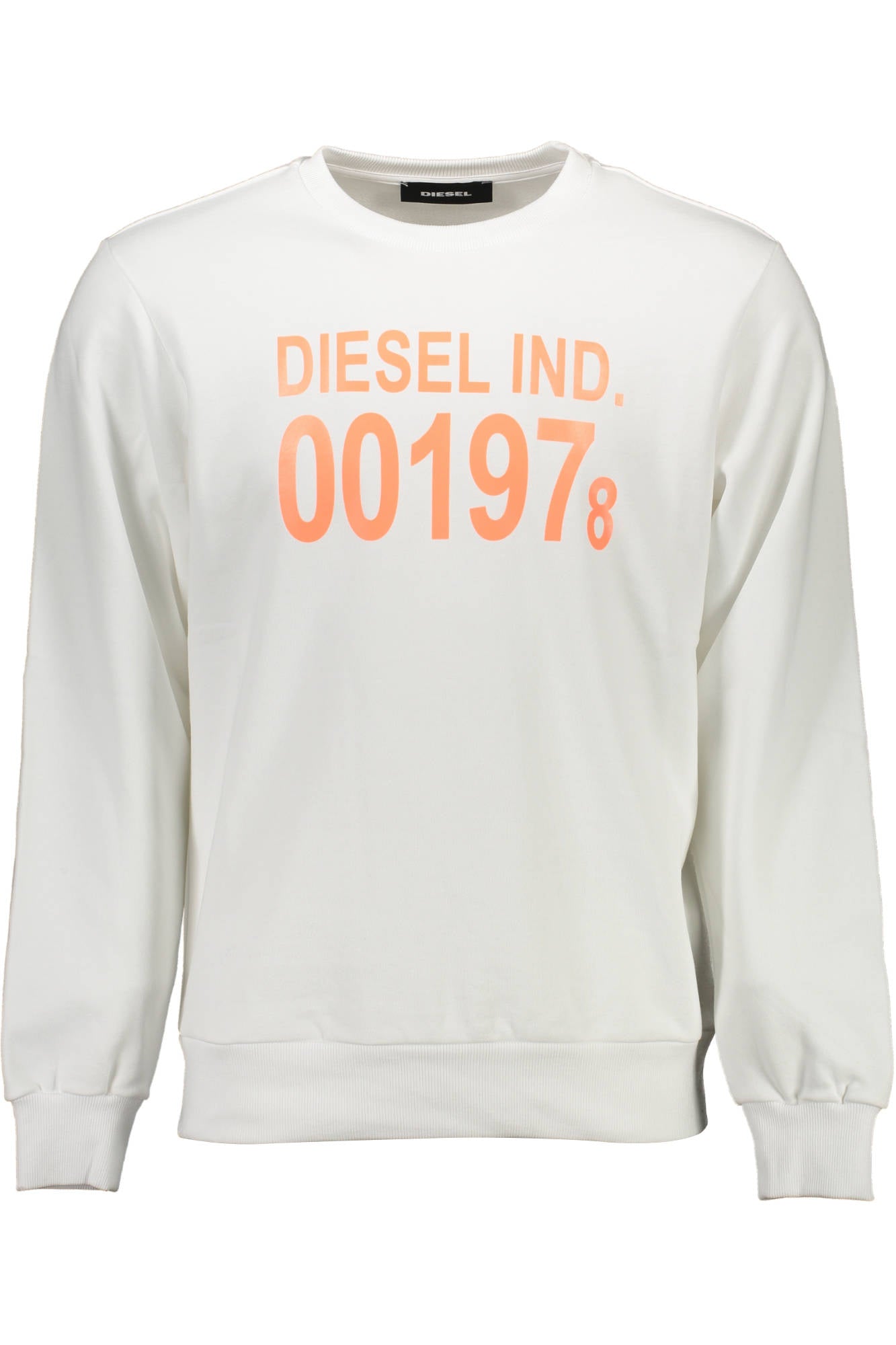 Sweat-shirt zippé blanc Diesel pour homme - DIESEL