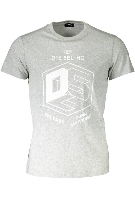 T-SHIRT MANCHES COURTES DIESEL HOMME GRIS - DIESEL