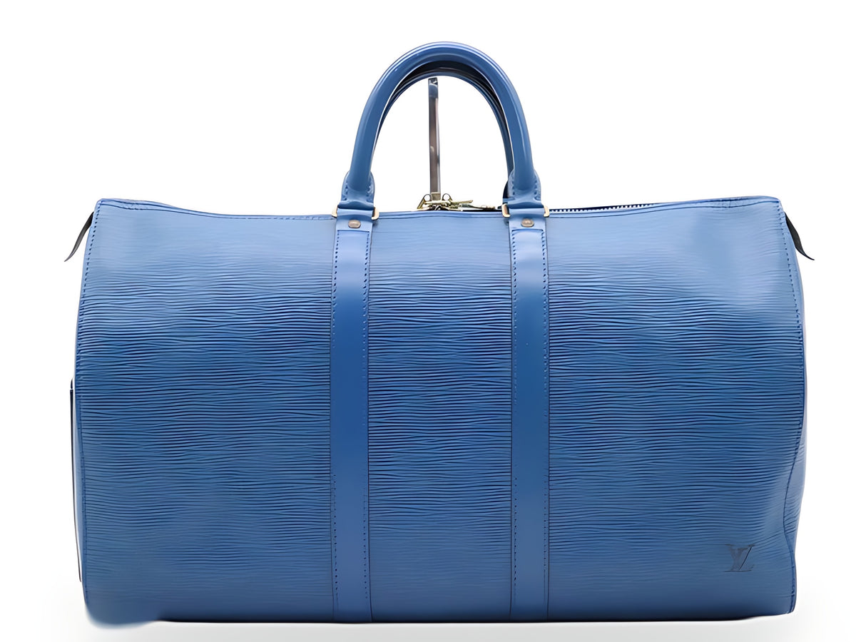 Louis Vuitton Keepall 45 bleu Toledo — vue 1