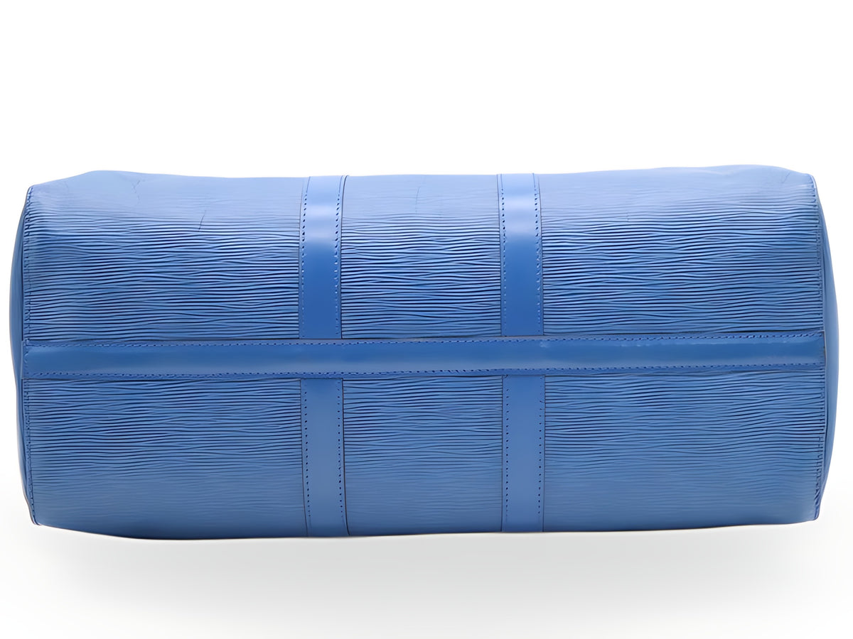 Louis Vuitton Keepall 45 bleu Toledo — vue 4
