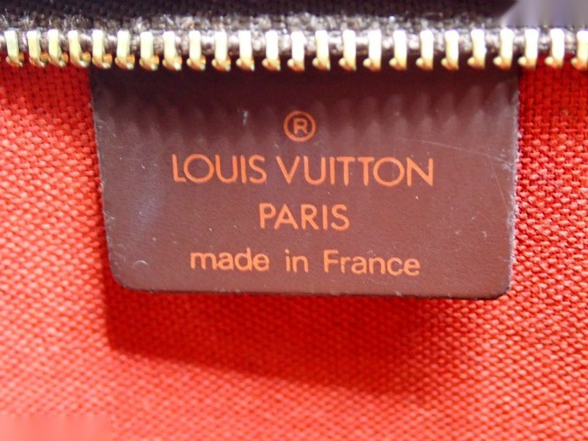 Louis Vuitton Pochette Accessoires Damier Ébène – tampon Louis Vuitton Paris made in France