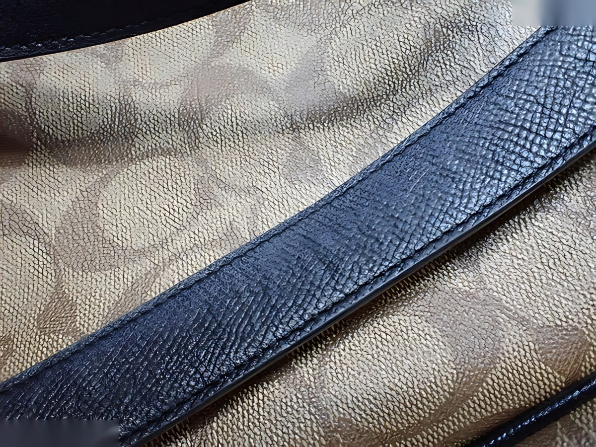 Coach Kenley Backpack khaki noir — détail 2
