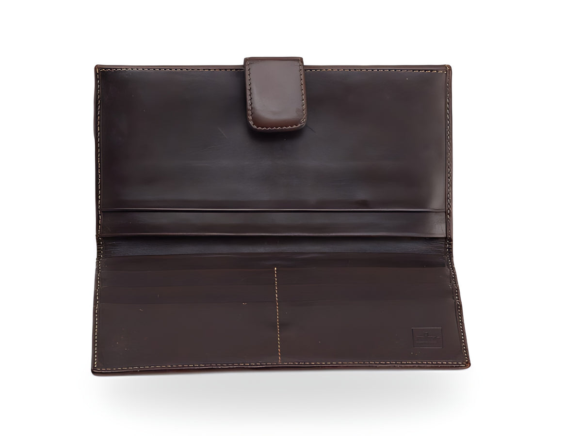 Fendi Zucca portefeuille long marron — vue 3