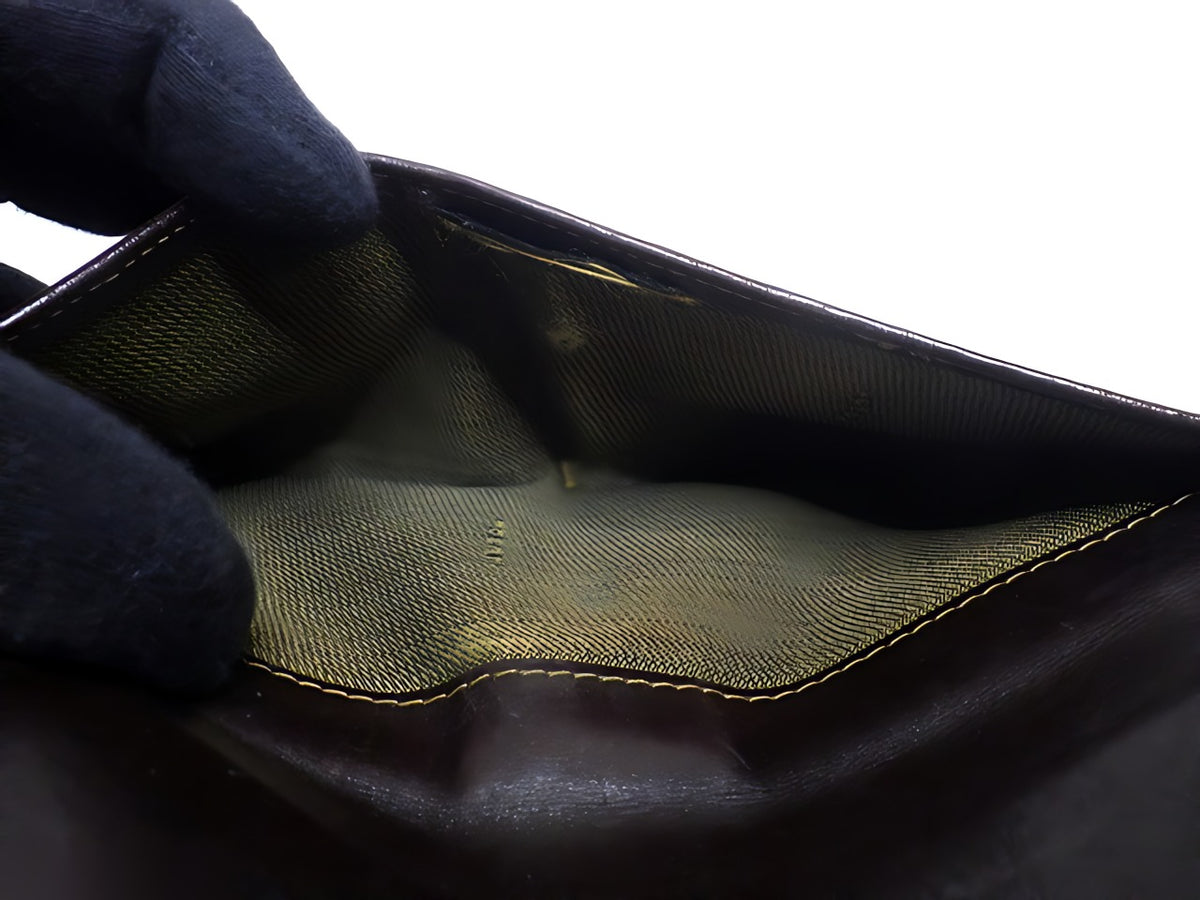 Fendi Zucca portefeuille long marron — détail 3