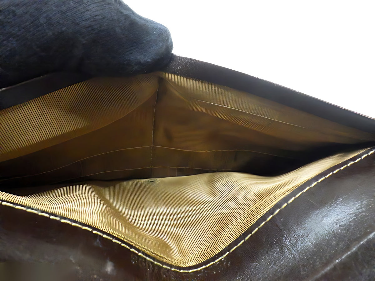 Fendi Zucca portefeuille long marron — détail 8