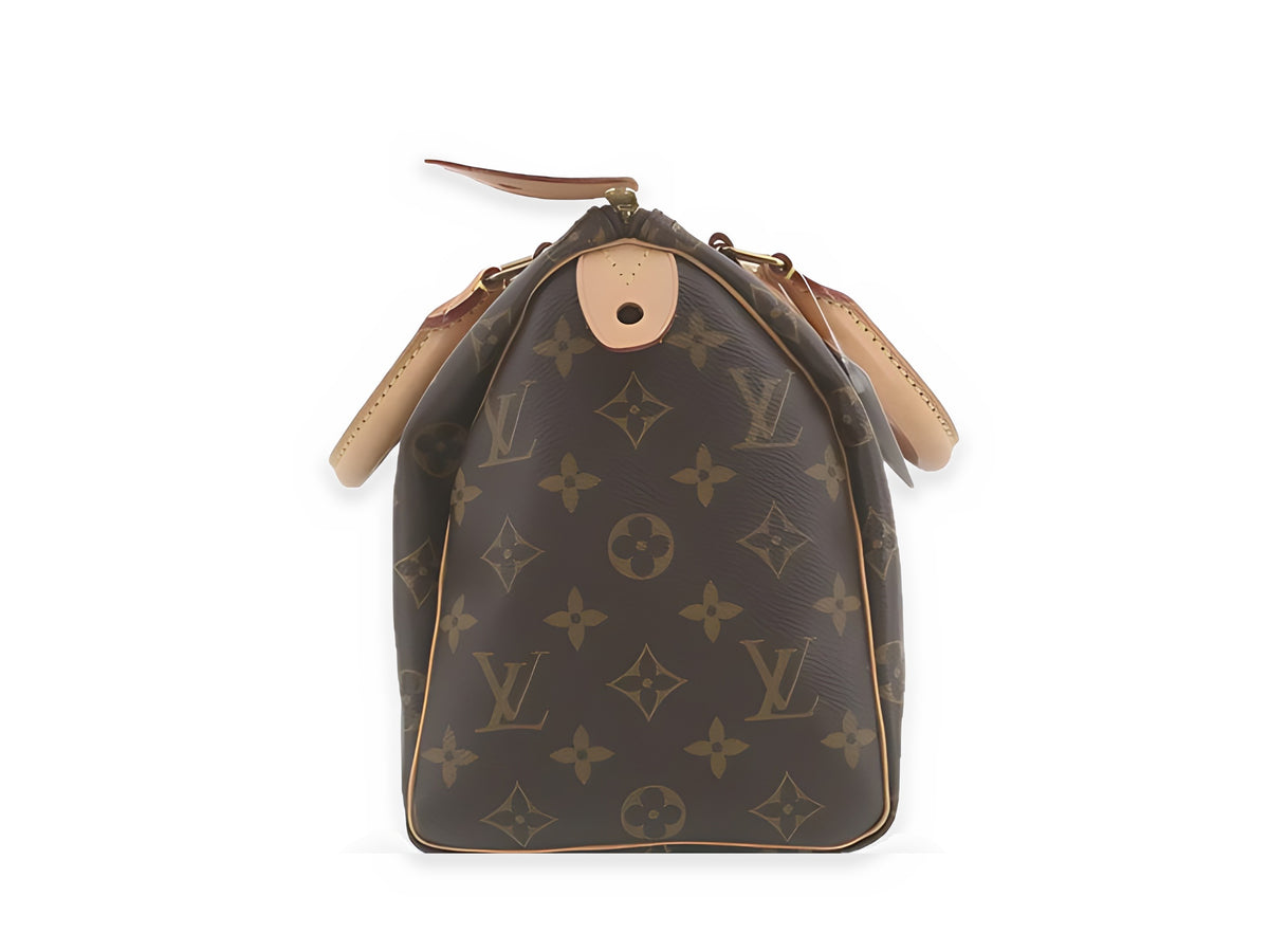 Louis Vuitton Speedy 25 Toile Monogram - côté avec tampon