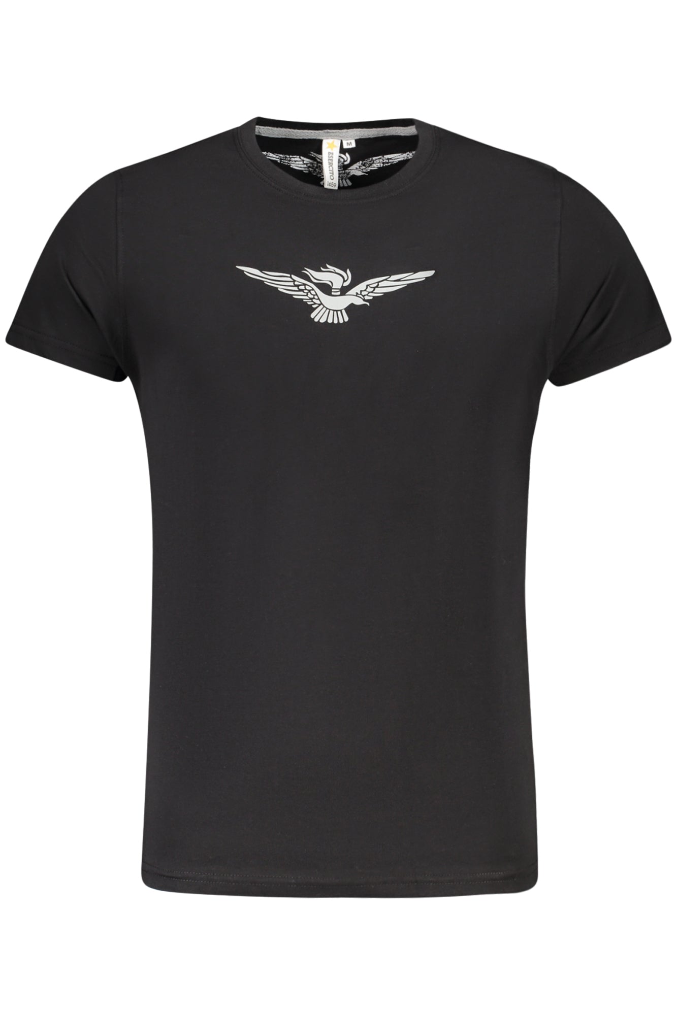 T-SHIRT À MANCHES COURTES POUR HOMMES ARMY 1659 NOIR - ACCADEMIA MILITARE