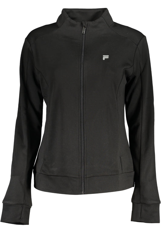 SWEAT-SHIRT ZIPPÉ NOIR FILA FEMME - FILA