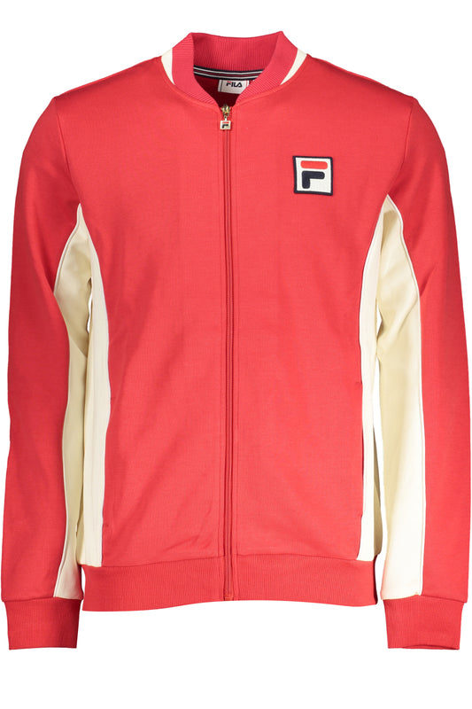 FILA SWEAT-SHIRT ZIPPÉ ROUGE POUR HOMMES - FILA