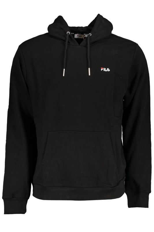FILA SWEAT-SHIRT SANS FERMETURE ÉCLAIR NOIR POUR HOMMES - FILA