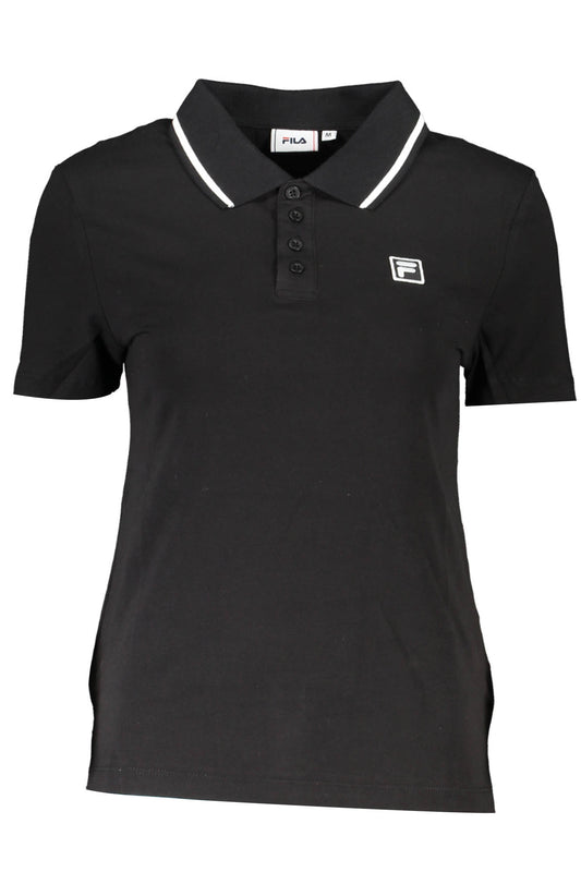 FILA POLO MANCHES COURTES FEMME NOIR - FILA