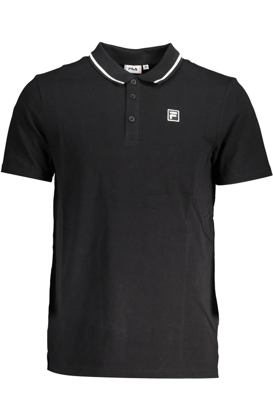 FILA POLO NOIR MANCHES COURTES HOMME - FILA