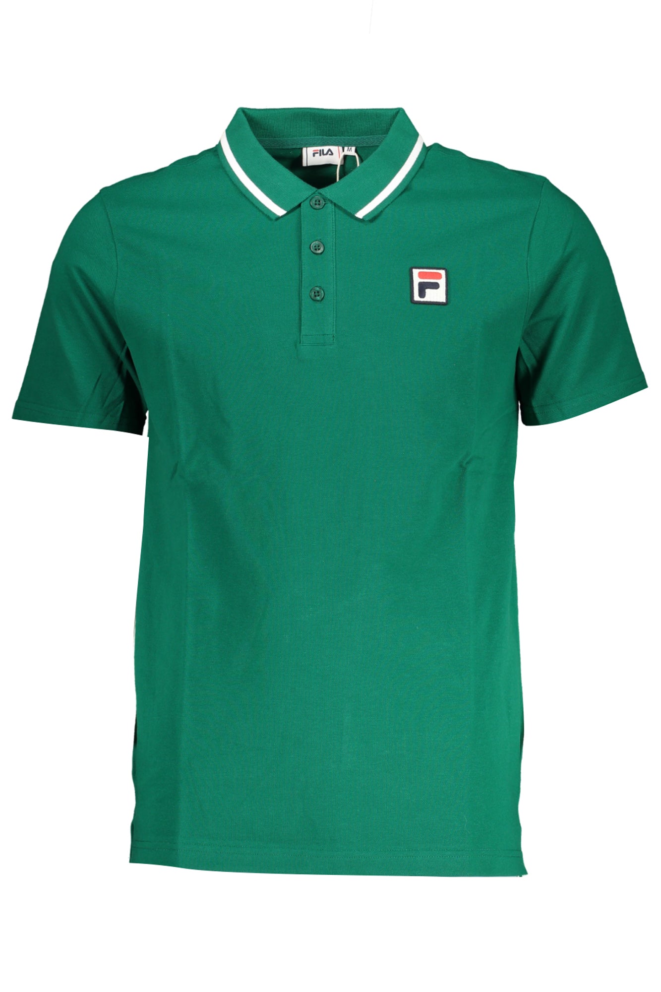 FILA POLO HOMME VERT À MANCHES COURTES - FILA