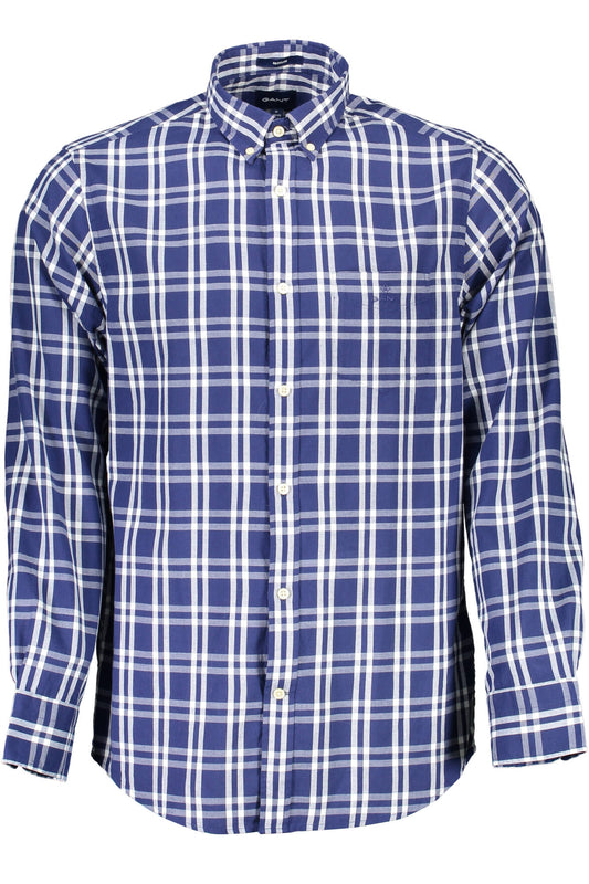 CHEMISE HOMME GANT BLEUE À MANCHES LONGUES - GANT