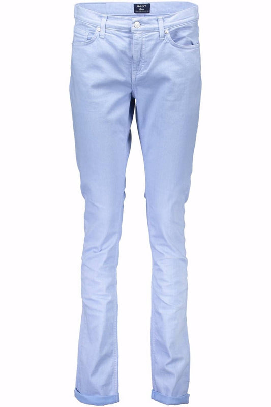 PANTALON FEMME GANT BLEU CLAIR - GANT