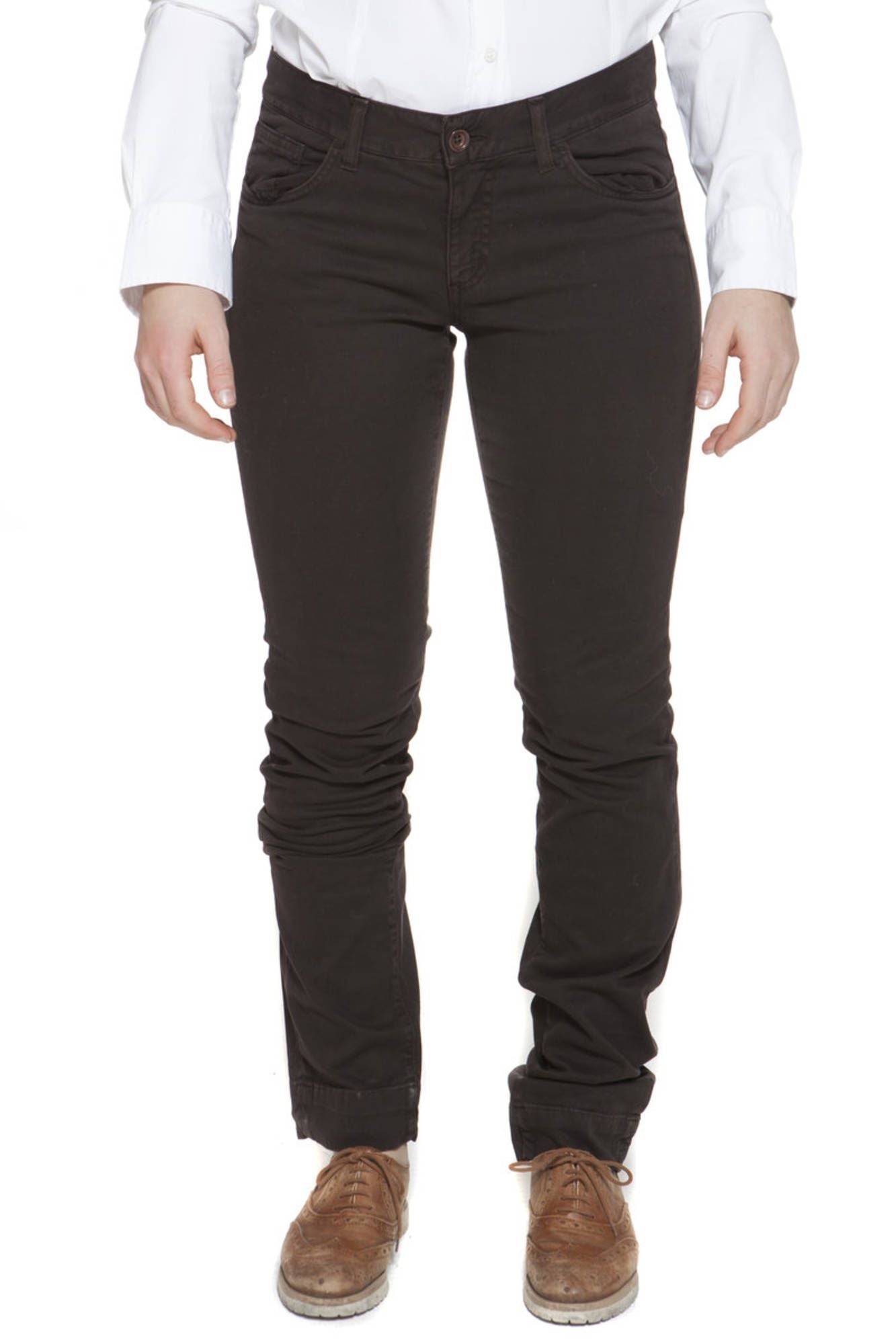 PANTALON FEMME GANT MARRON - GANT
